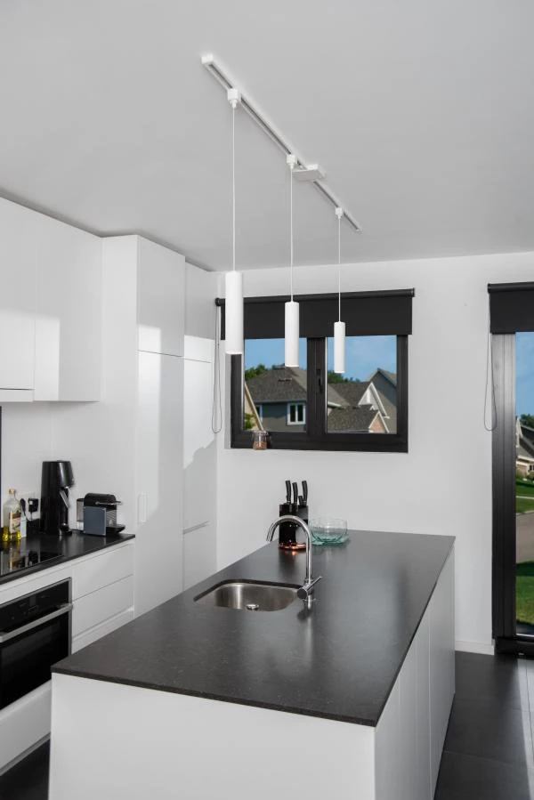 Lucide TRACK FLORIS pendant - 1-circuit Track lighting system - 1xGU10 - White (Extension) - atmosphere 4